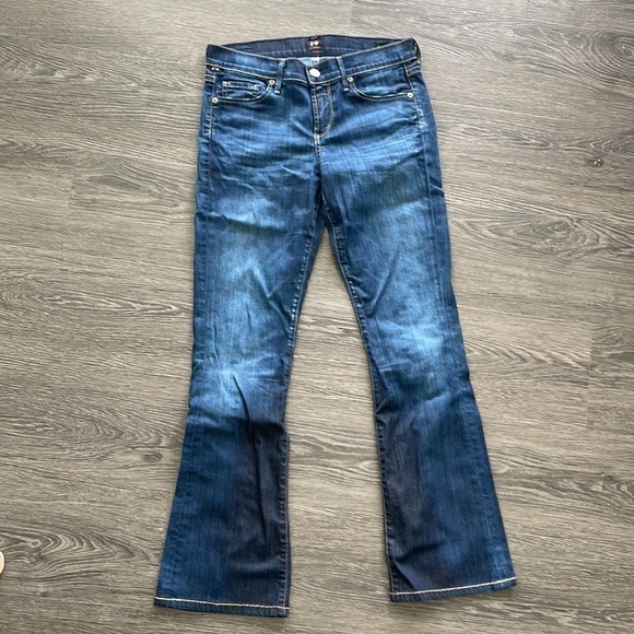 ⭐️HP⭐️Sz 27p Citizens of Humanity Dita dark wash petite bootcut leg in GUC - Picture 2 of 13